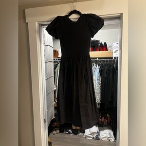Zara black dress knee length- small
